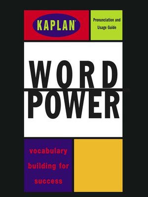 cover image of Kaplan Word Power